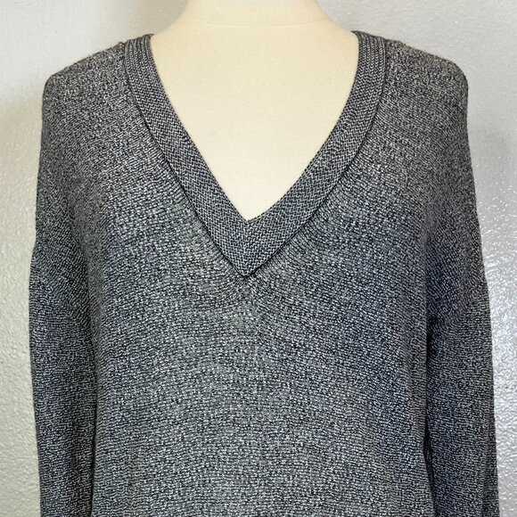 Zadig & Voltaire Apple Alpaca Blend Knit Sweater Gray Long Sleeve V-Neck No Size - Picture 2 of 8